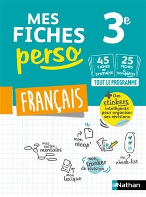 Mes fiches perso français 3e