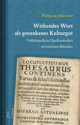 Wirkendes Wort als gesunkenes Kulturgut. - Wolfgang Brückner