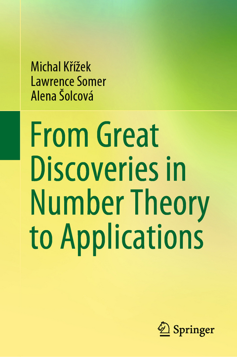 From Great Discoveries in Number Theory to Applications - Michal Křížek, Lawrence Somer, Alena Šolcová