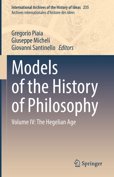 Models of the History of Philosophy - 