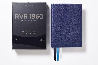 Rvr60, Santa Biblia, Colección Premier, Letra Gigante, Interior a DOS Colores, Piel Genuina de Cabra, Azul Marino, Comfort Print -  Vida,  Rvr 1960- Reina Valera 1960