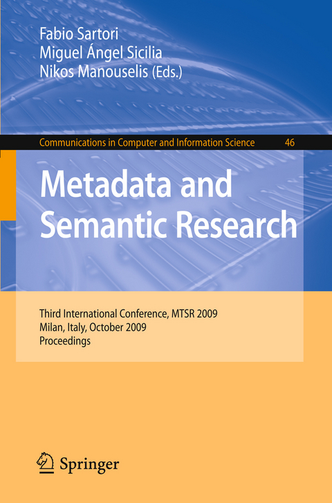 Metadata and Semantic Research - 