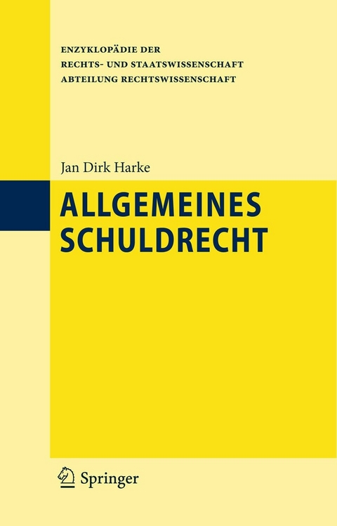 Allgemeines Schuldrecht - Jan Dirk Harke