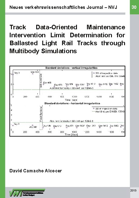 Track Data-Oriented Maintenance Intervention Limit Determination for Ballasted Light Rail Tracks through Multibody Simulations - David Camacho Alcocer