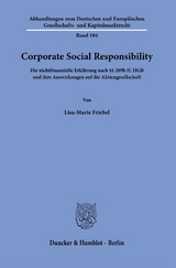 Corporate Social Responsibility. - Lisa-Marie Friebel