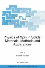 Physics of Spin in Solids: Materials, Methods and Applications - 