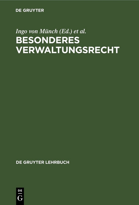 Besonderes Verwaltungsrecht - 