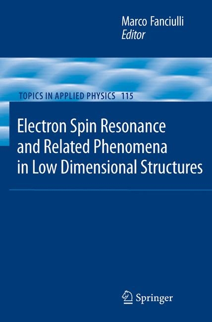 Electron Spin Resonance and Related Phenomena in Low-Dimensional Structures - 