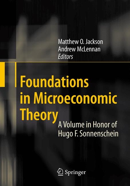 Foundations in Microeconomic Theory - 