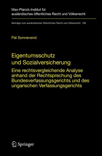 Eigentumsschutz und Sozialversicherung - Pál Sonnevend