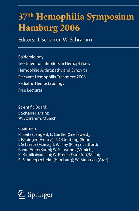 37th Hemophilia Symposium Hamburg 2006 - 