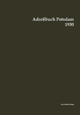 AdreÃbuch Potsdam 1930 - 