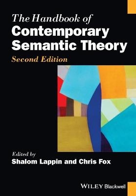 The Handbook of Contemporary Semantic Theory - Shalom Lappin, Chris Fox