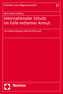 Internationaler Schutz im Falle extremer Armut - Meta Oepen-Mathey