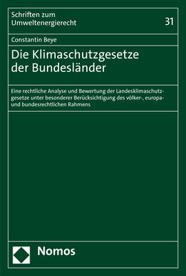 Die Klimaschutzgesetze der Bundesländer - Constantin Beye