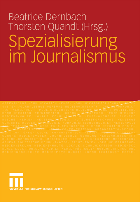 Spezialisierung im Journalismus - 