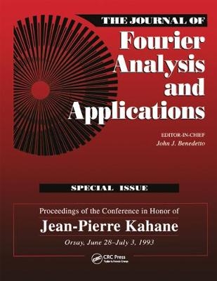 Journal of Fourier Analysis and Applications Special Issue - John J. Benedetto