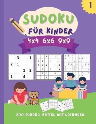 Sudoku für Kinder 4x4 6x6 9x9 - Manu Press