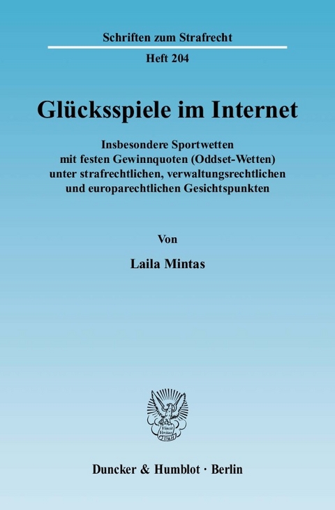 Glücksspiele im Internet. -  Laila Mintas