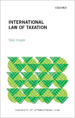 International Law of Taxation - Peter Hongler