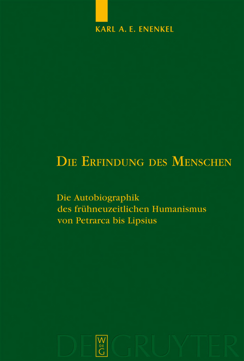 Die Erfindung des Menschen - Karl A.E. Enenkel