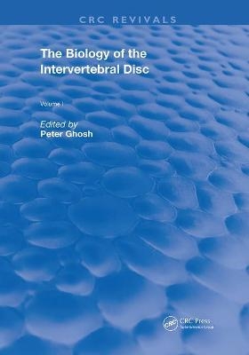 Biology Of Invertebral Disc - Peter Ghosh