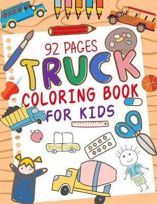 Truck Coloring Book for Kids - Purple Riverr