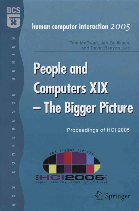 People and Computers XIX - The Bigger Picture - 