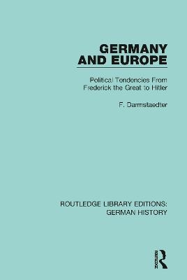 Germany and Europe - F. Darmstaedter