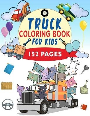 Truck Coloring Book for Kids - Purple Riverr