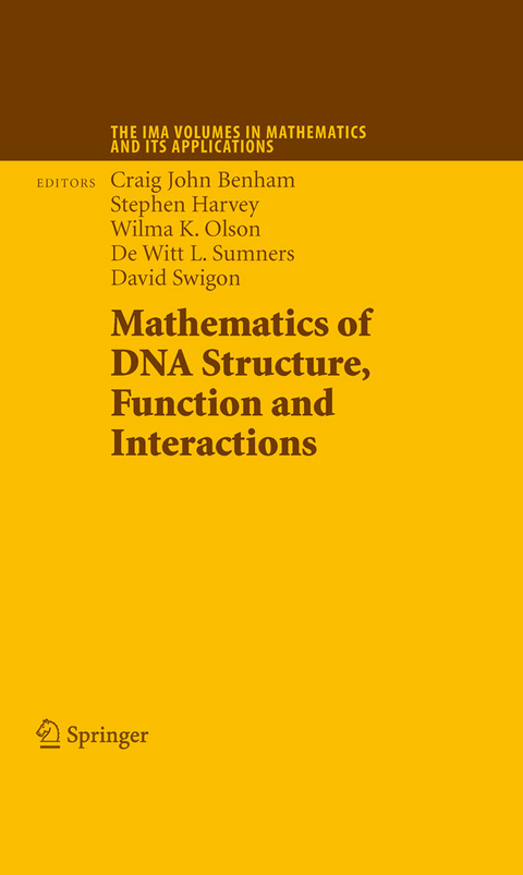 Mathematics of DNA Structure, Function and Interactions - 