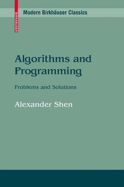 Algorithms and Programming -  Alexander Shen