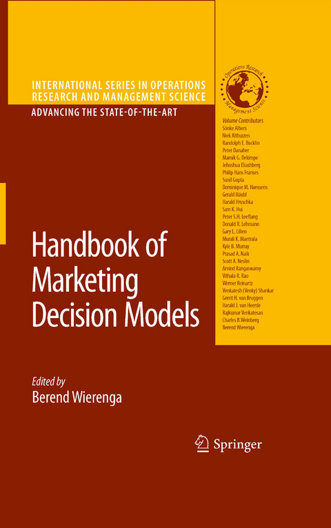 Handbook of Marketing Decision Models - 