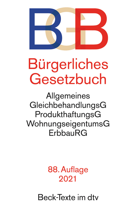 Bürgerliches Gesetzbuch BGB