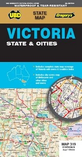 Victoria State & Cities Map 319 9th ed (waterproof) - UBD Gregory's