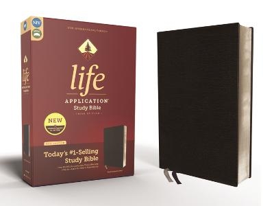 NIV, Life Application Study Bible, Third Edition, Bonded Leather, Black, Red Letter -  Zondervan