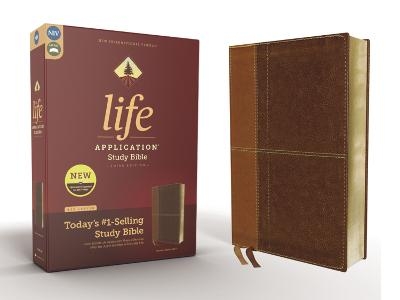 NIV, Life Application Study Bible, Third Edition, Leathersoft, Brown, Red Letter -  Zondervan