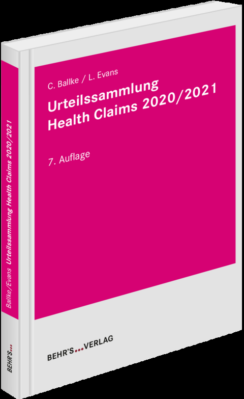 Urteilssammlung Health-Claims 2021 - Christian Ballke, Leonie Evans