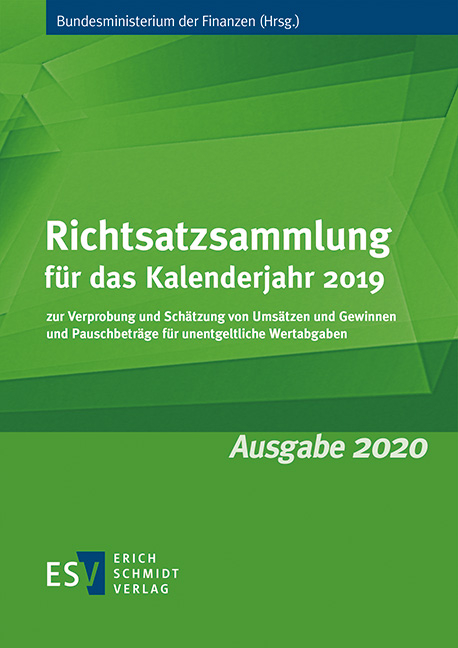 Richtsatzsammlung für das Kalenderjahr 2019