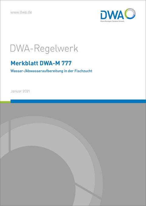 Merkblatt DWA-M 777 Wasser-/Abwasseraufbereitung in der Fischzucht