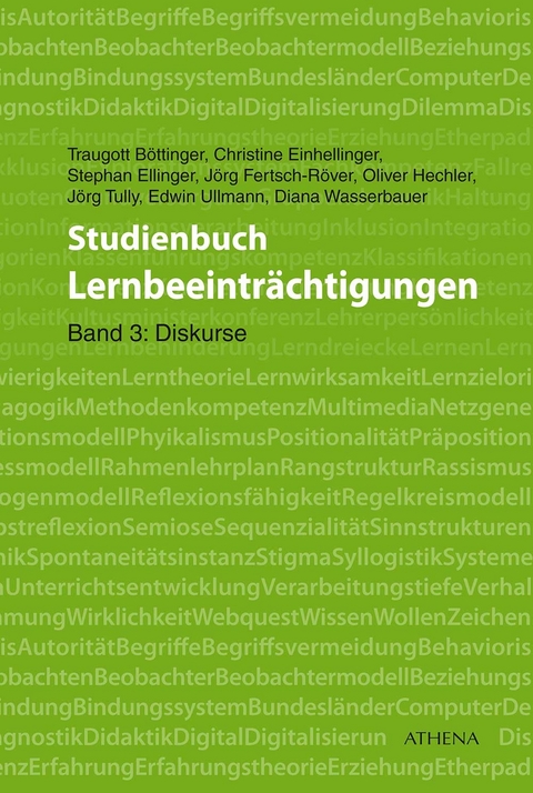 Studienbuch Lernbeeinträchtigungen - Oliver Hechler, Traugott Böttinger, Edwin Ullmann, Christine Einhellinger, Jörg Fertsch-Röver, Jörg Tully, Stephan Ellinger, Diana Wasserbauer