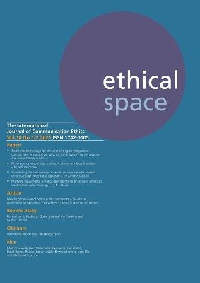 Ethical Space Vol.18 Issue 1/2 - 