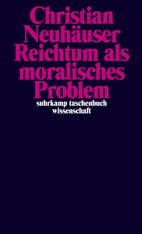 Reichtum als moralisches Problem - Christian Neuhäuser