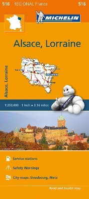 Alsace Lorraine - Michelin Regional Map 516