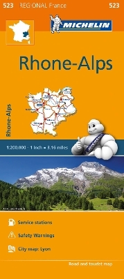 Rhone-Alps - Michelin Regional Map 523