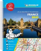 France 2021 -Tourist & Motoring Atlas A4 Laminated Spiral - Michelin