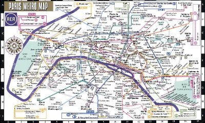 Streetwise Paris Metro Map - Laminated Metro Map of Paris, France -  Michelin