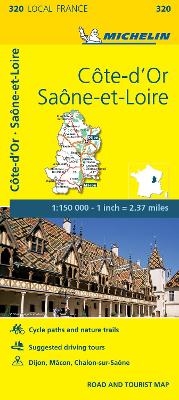 Cote-d'Or, Saone-et-Loire - Michelin Local Map 320 -  Michelin