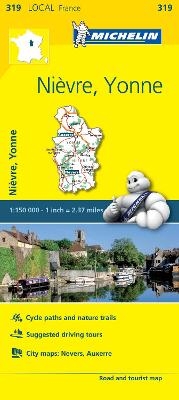 Nievre, Yonne - Michelin Local Map 319 -  Michelin