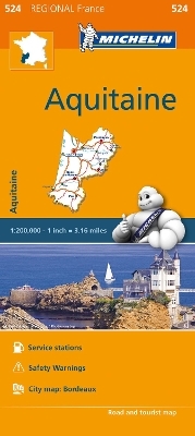 Aquitaine - Michelin Regional Map 524 -  Michelin